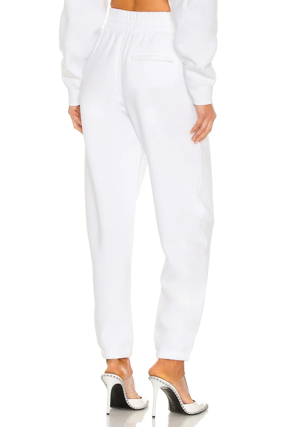 Alexander Wang Foundation Terry Classic track pants, white