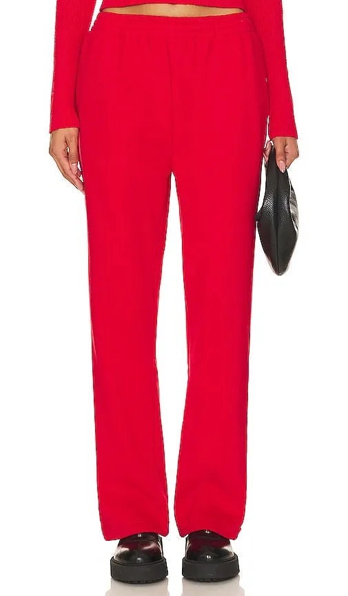 Atoir The Straight Leg Track Pant in Red