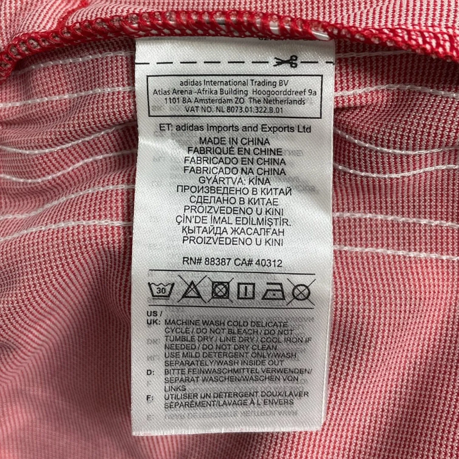 BAPE x Adidas Adicolor Track Pants Raw Red