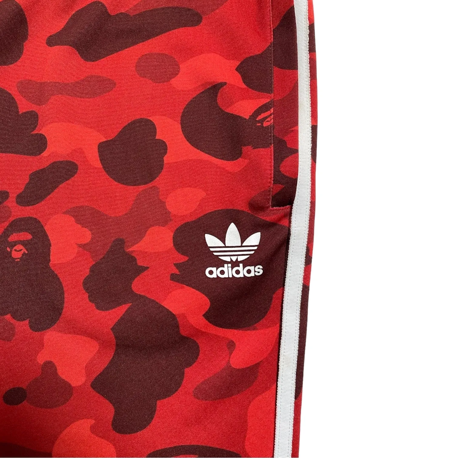BAPE x Adidas Adicolor Track Pants Raw Red