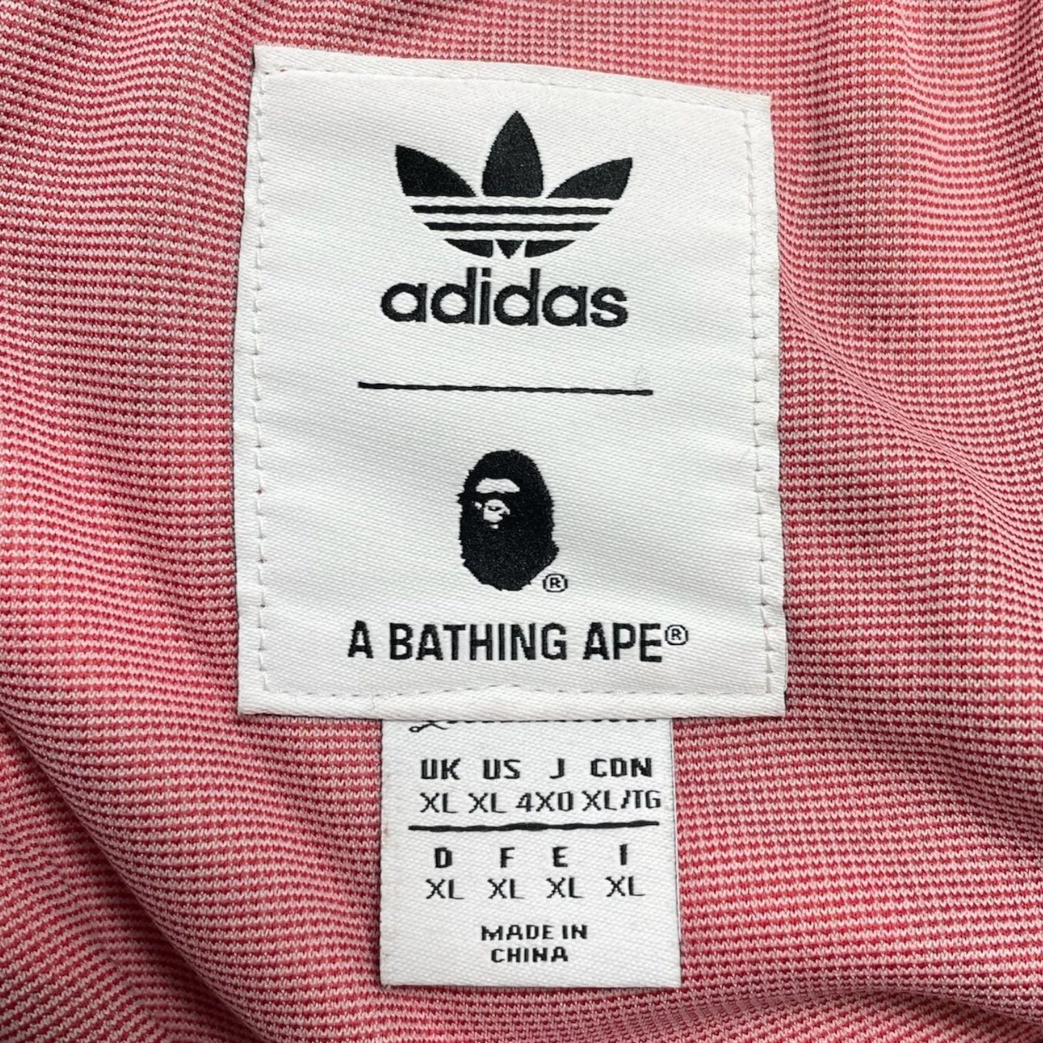 BAPE x Adidas Adicolor Track Pants Raw Red