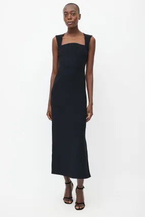 Black Cady Midi Dress