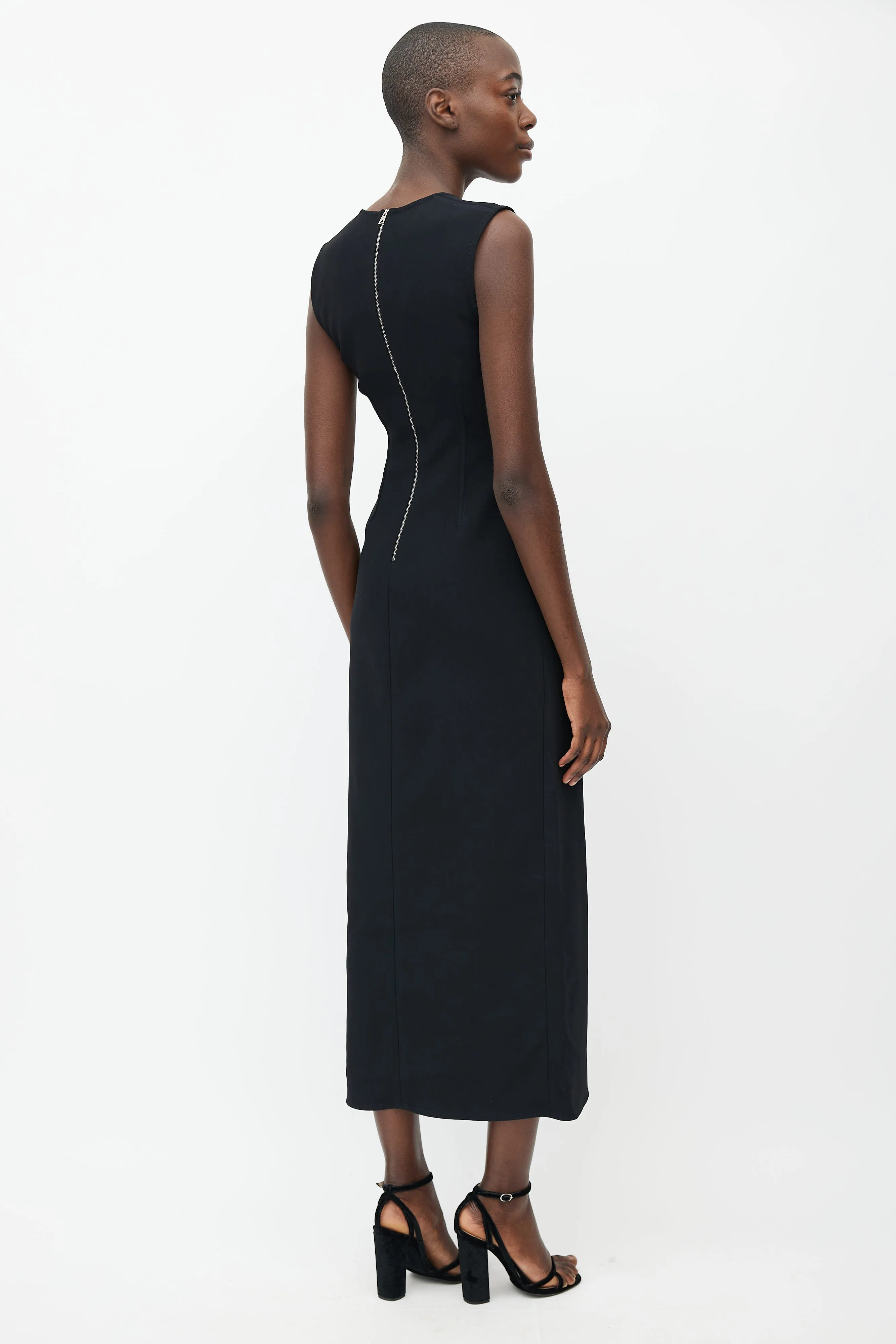 Black Cady Midi Dress