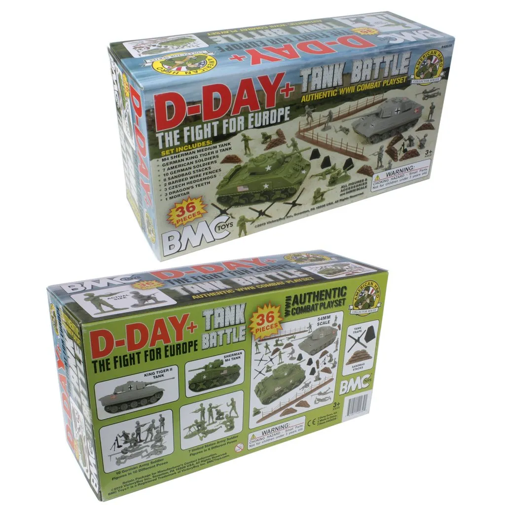 BMC WWII  D-Day Tank Battle Fight for Europe Playset