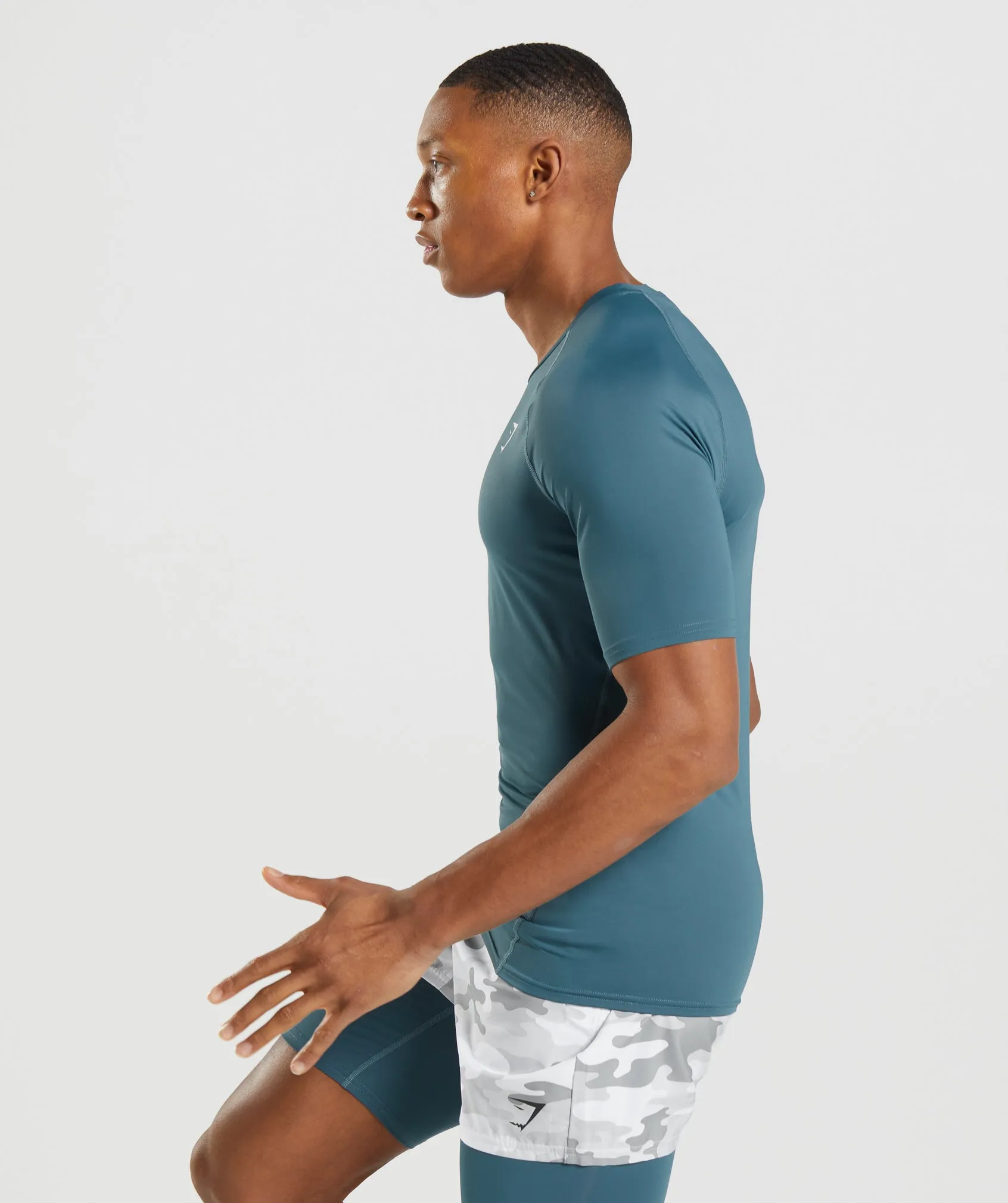 Gymshark Element Baselayer T-Shirt - Tuscan Teal