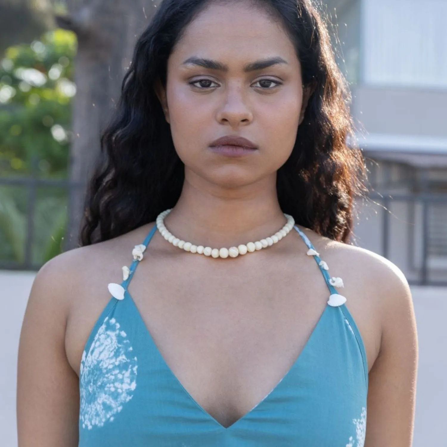 Halter Neck Dress for Women | Shibori-Crafted | Cotton | Resort Wear