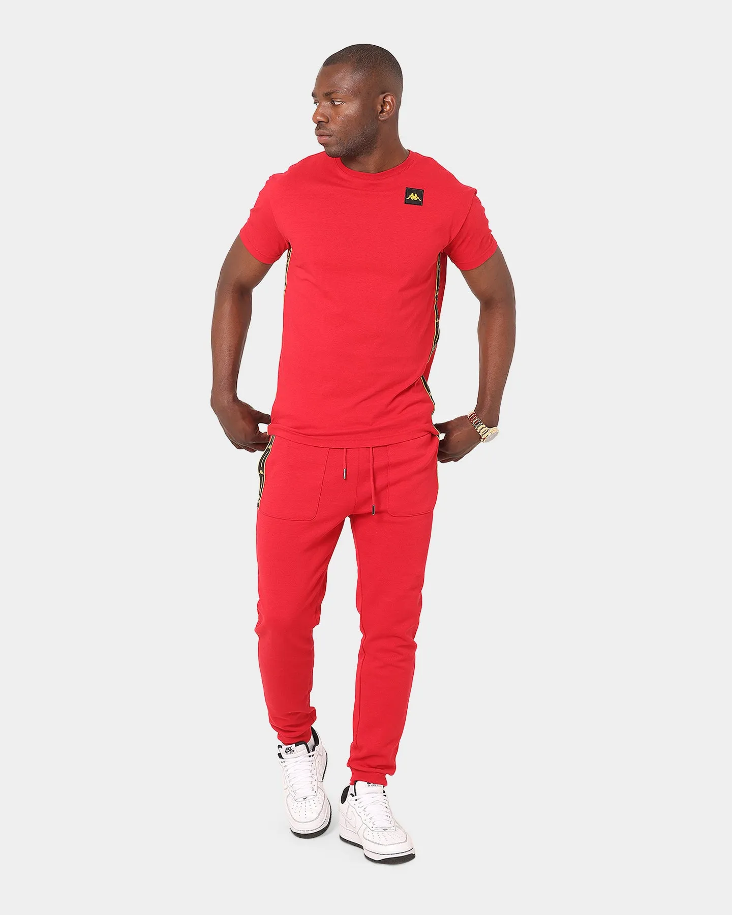 Kappa Kappa X Culture Kings Authentic Phex Track Pants Red/Gold