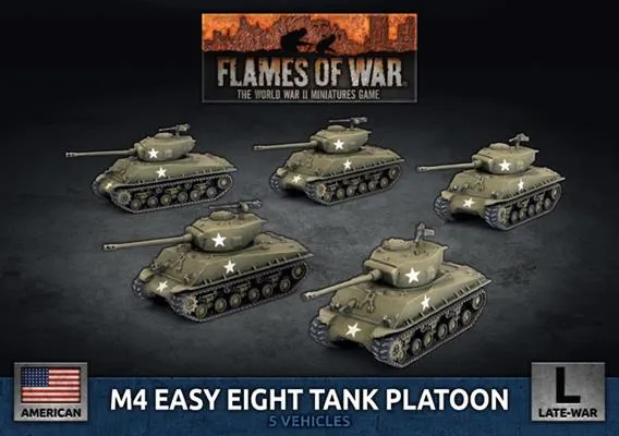 M4 Easy Eight (76mm) Platoon (x5 Plastic)