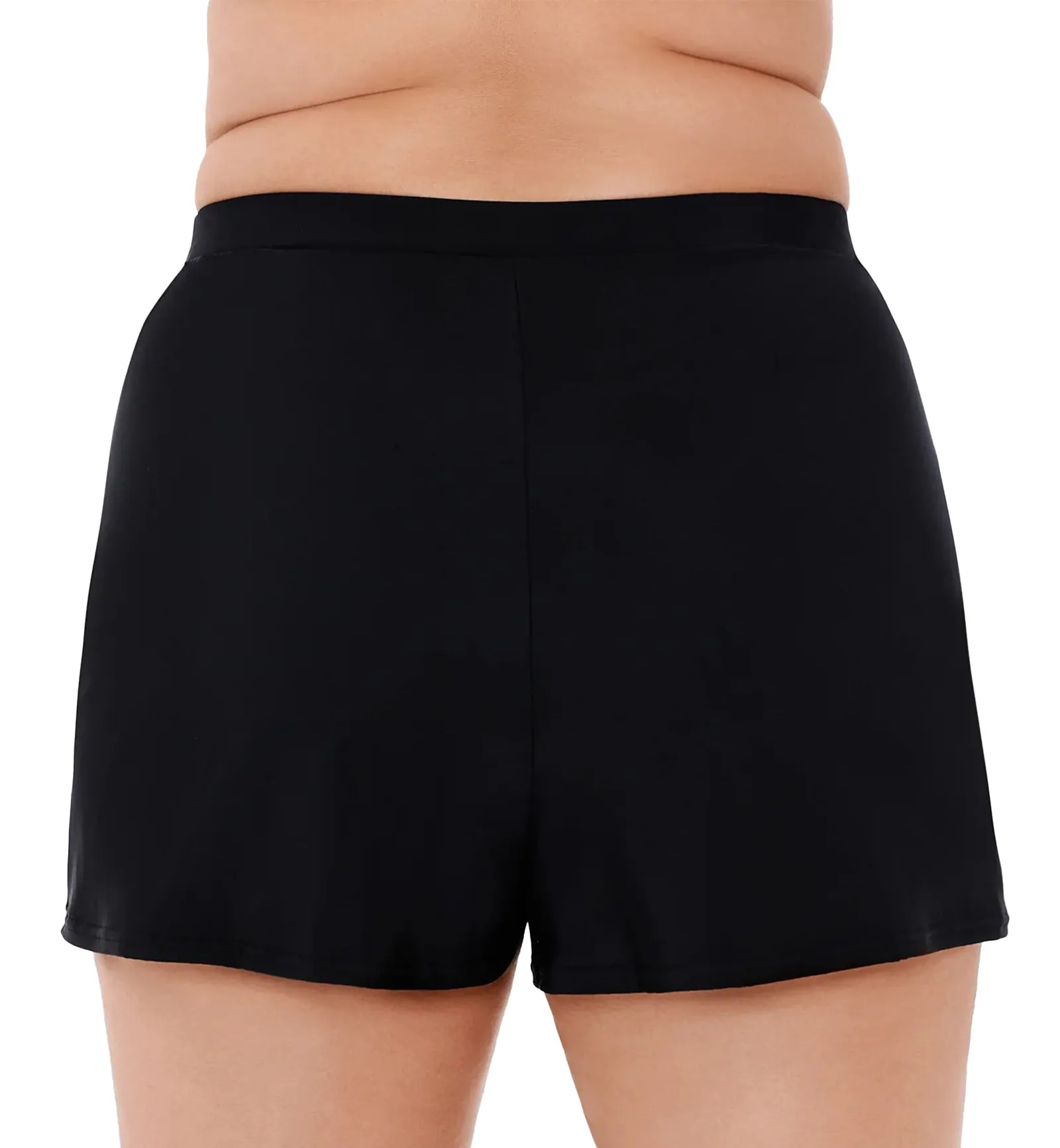 Miraclesuit Plus Size Swim Shorts (6518805W) - Black