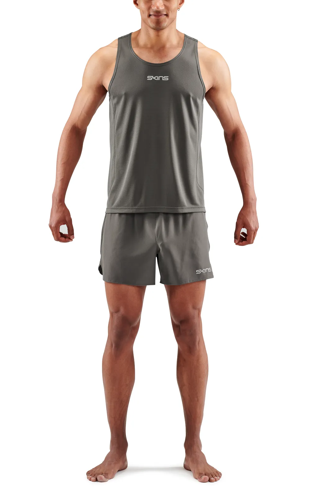 SKINS Men's Activewear Singlet 3-Series - Charcoal