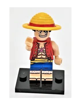 Smiling Luffy One Piece Building Block Toy