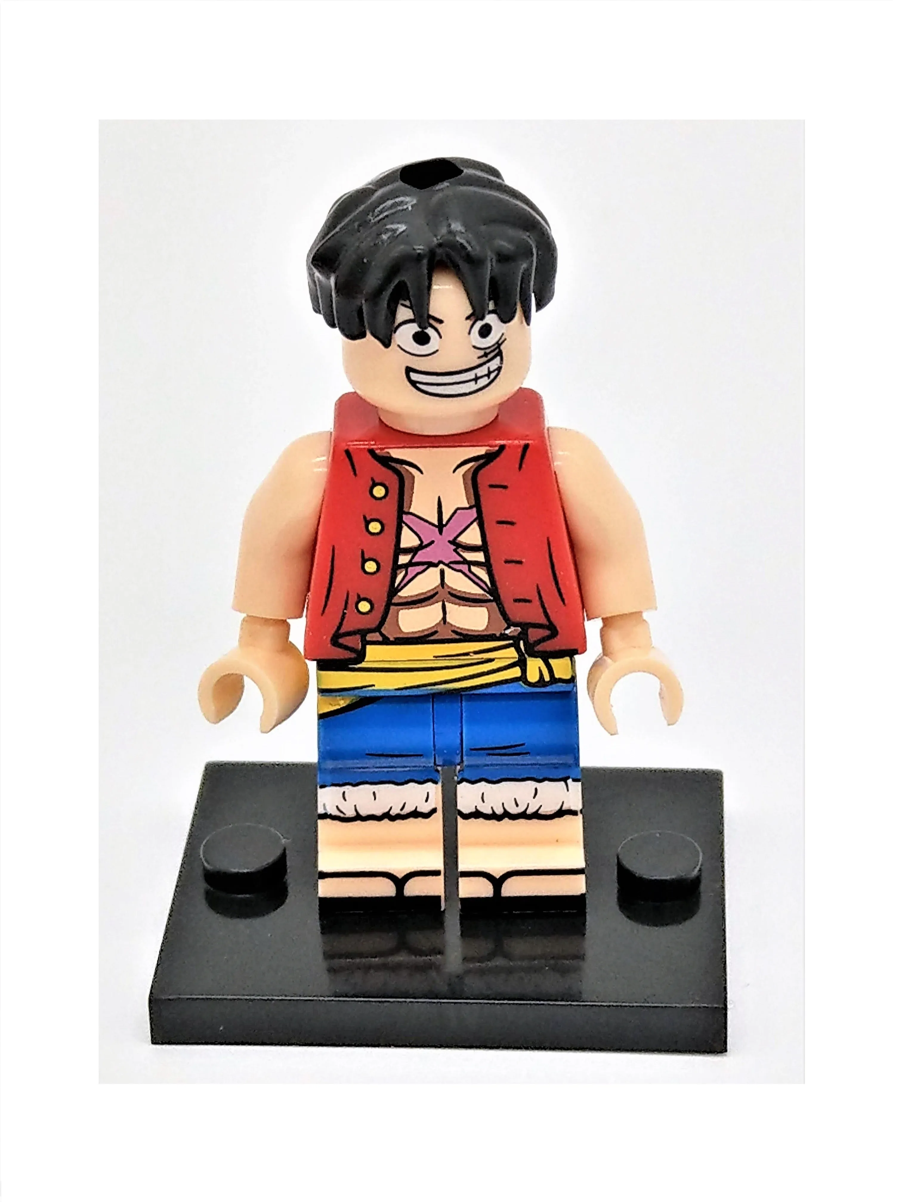 Smiling Luffy One Piece Building Block Toy