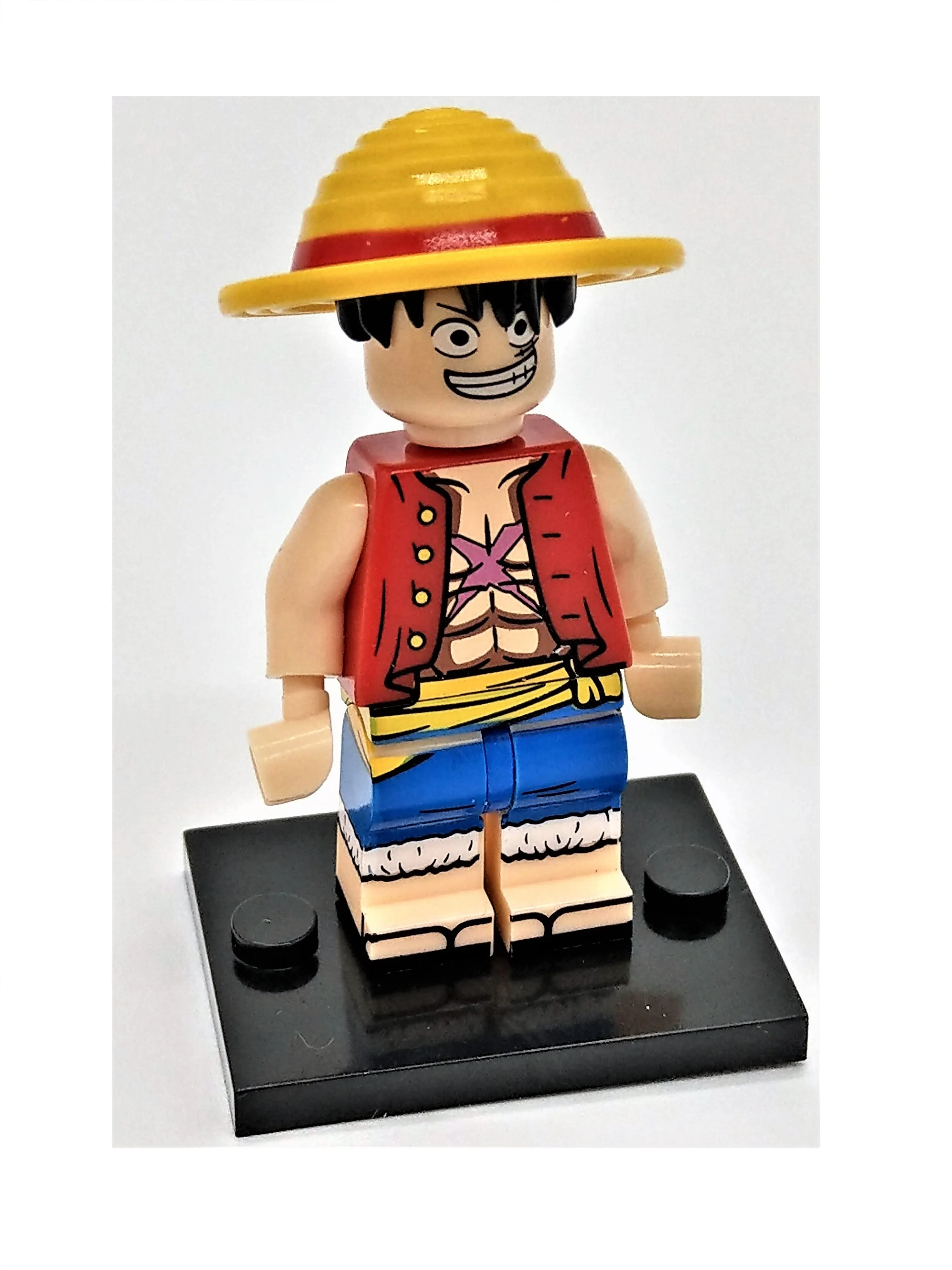 Smiling Luffy One Piece Building Block Toy
