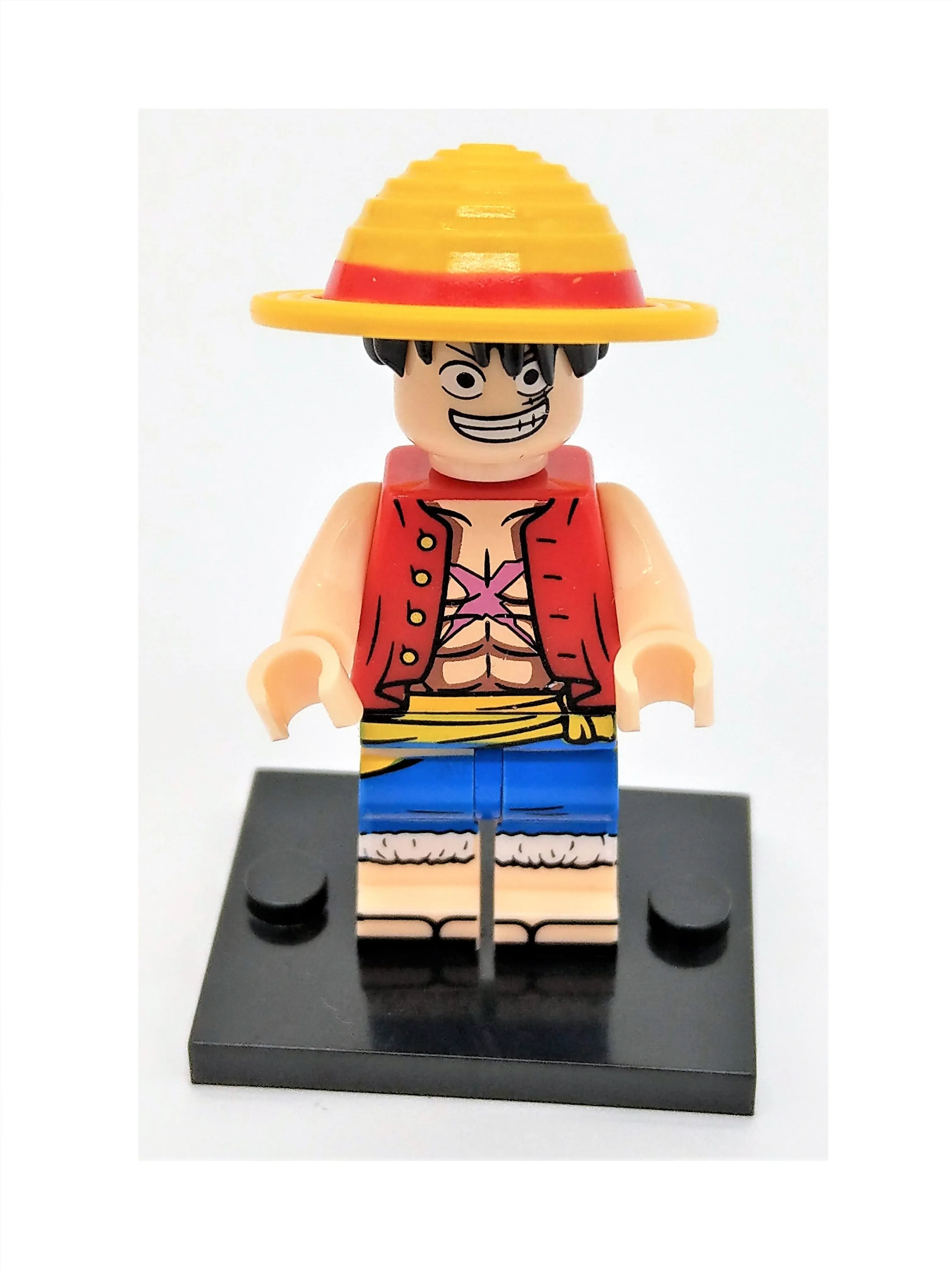 Smiling Luffy One Piece Building Block Toy