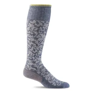 Sockwell Women's Damask Compression Socks Denim