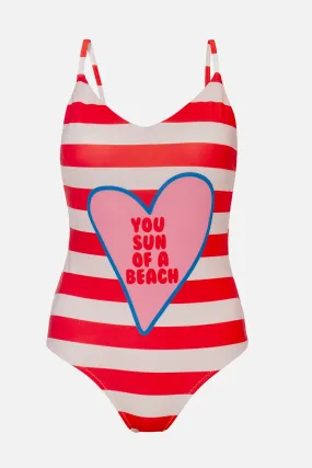 Sun Kissed Heart | V-Shape Swimsuit