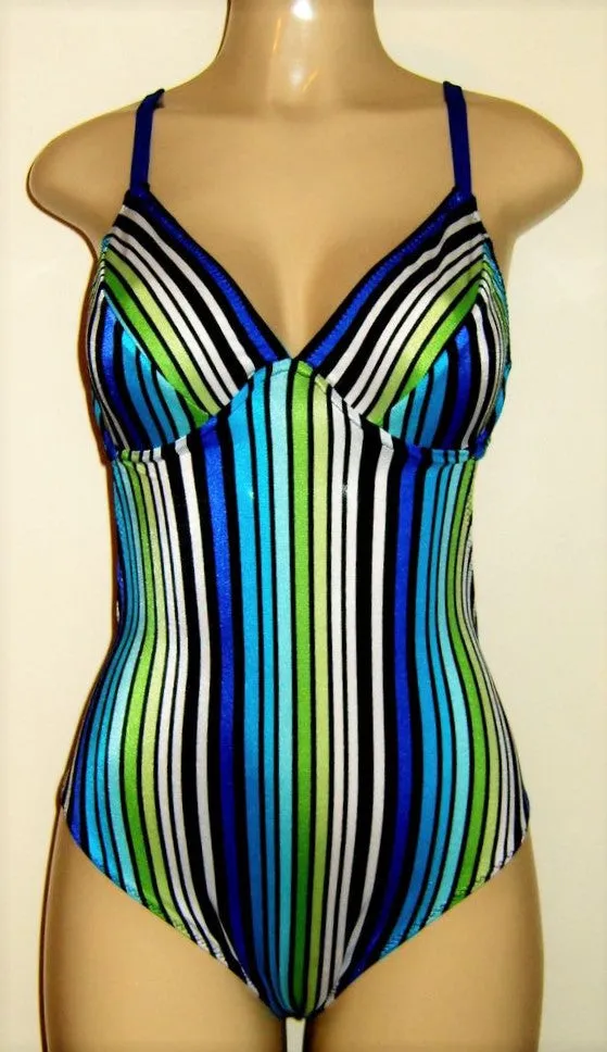 V-Neck Underwire One Piece Swimsuit