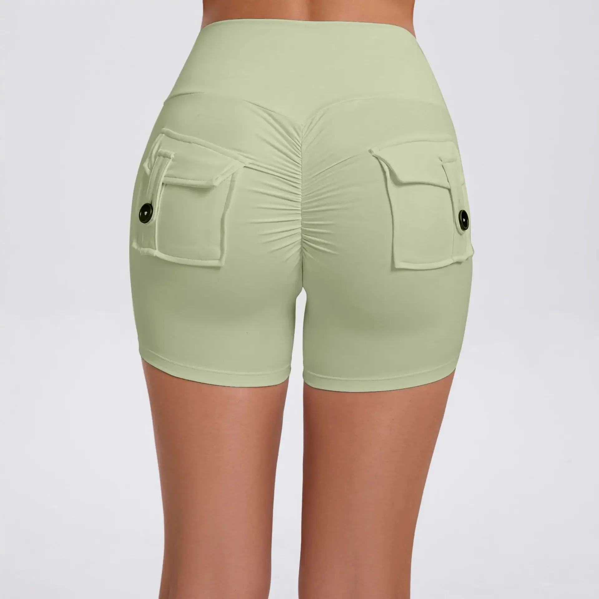 Women's Cargo Fitness Scrunch Shorts